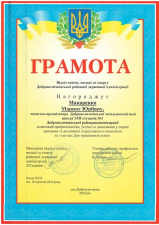 Педагогічні здобутки
