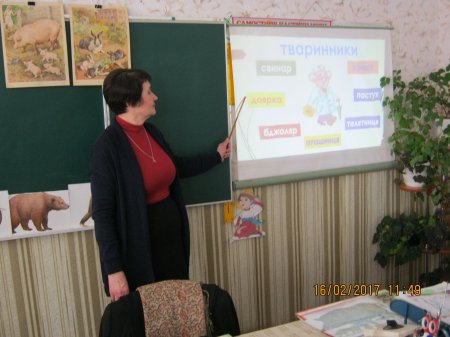 Відкритий урок з природознавства "Свійські тварини" в 3-Б класі