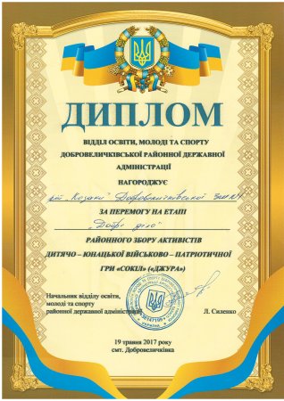 Збір  дитячо-юнацької військово-патріотичної гри «Сокіл»