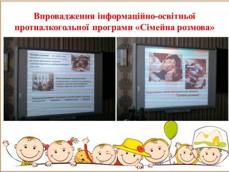 Впровадження інформаційно-освітньої протиалкогольної програми "Сімейна розмова"