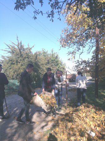 Волонтери за роботою. Допомога ветерану Великої Вітчизняної війни Кулішу О.О.