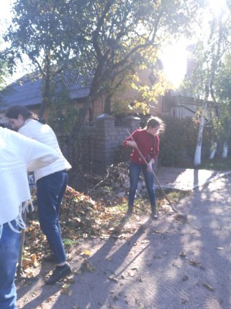 Волонтери за роботою. Допомога ветерану Великої Вітчизняної війни Кулішу О.О.
